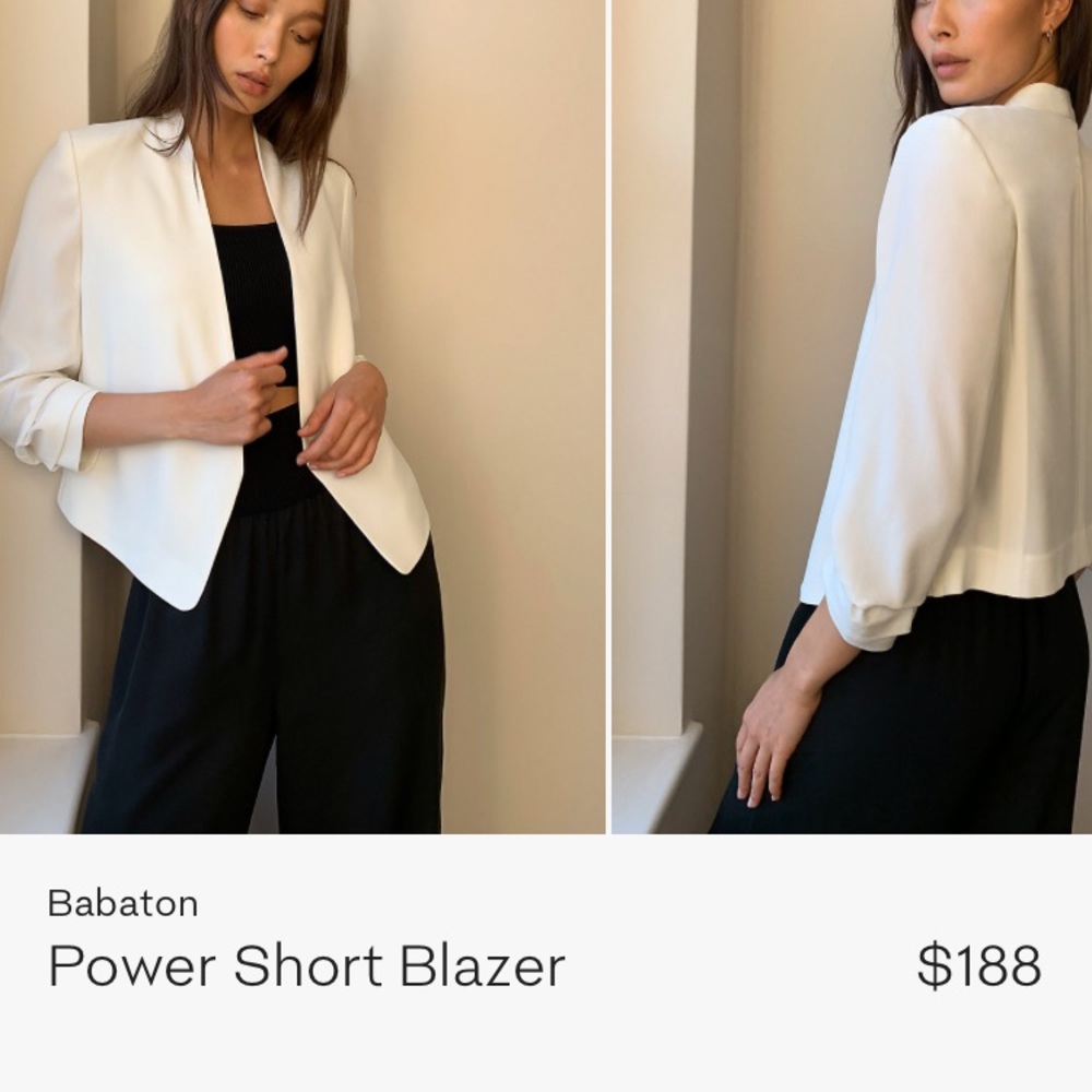 Aritzia Babaron Power (short) Blazer